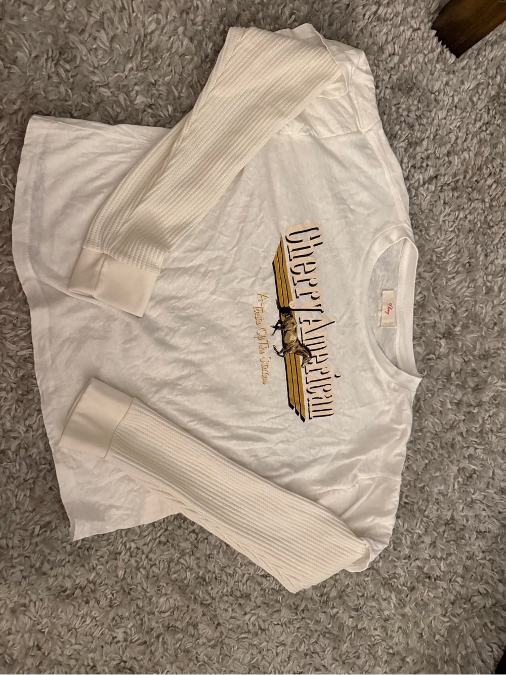Cherry LA White Women’s Top